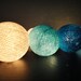 20 Mixed Blue Sky Tone Handmade Cotton Balls Fairy String Lights Party Patio Wedding Floor Table or Hanging Gift Home Decoration