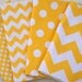Fat Quarter Bundle -  Riley Blake Chevron & Dots in Yellow and White - 4 Fat Quarter Pieces (1 yard Total)