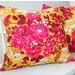 Decorative Pillows Flower Bouquet Pillow Cover in Mustard and Rose 18x18 "Color Me Crazy" Collection
