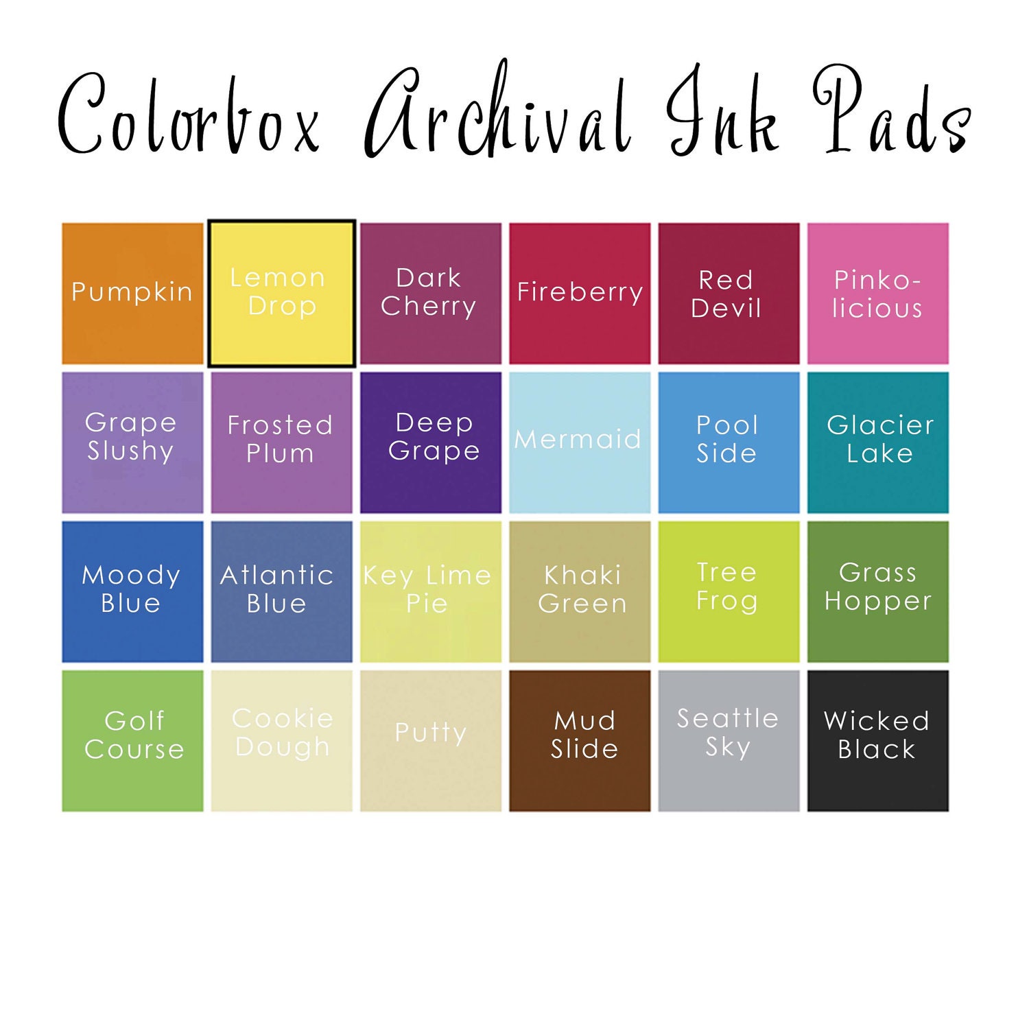 Ink Pad - Colorbox Archival Inks - 24 Colors