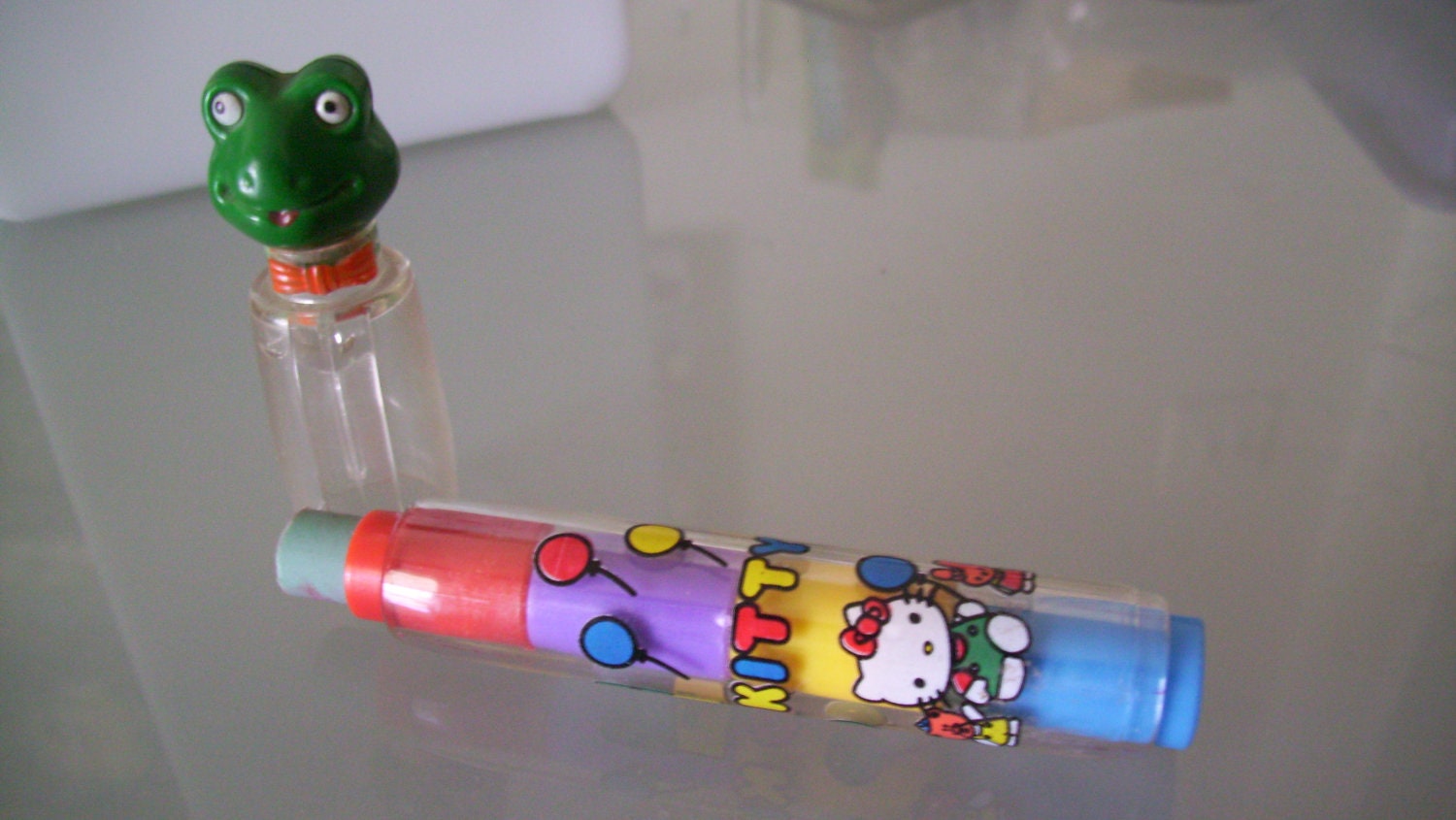 80s Hello Kitty Keroppi Clone Eraser Vintage Kawaii Rubber Gommes Stationery Set GVS team Blossom team