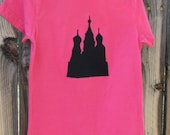 RUSSIA Applique Tee... St. Basil's Cathedral... Custom Made Tshirt 12m 18m 2 3 4 5 6 8 10 12 14 16... Ready to Ship in size S, 6