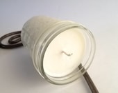 Tobacco Scented Candle, 8 oz Mason Jar Candle, Natural Soy Candle, Man Candle