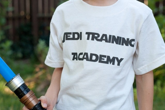 Jedi Training Academy T-Shirt. Star Wars Inspired. Add Your Child's Name.