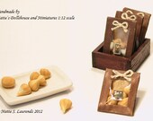 4 Dollhouse Flower Bulb Bags - Brown Paper -  4 pieces - 1/12 Scale miniature garden item (GF28)