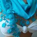 Georgeus  Blue - Cotton Scarf  - Feminine - Sexy Blue