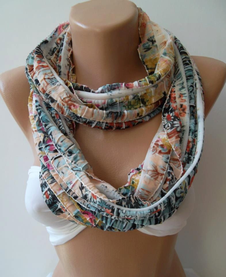 Infinity Scarf Loop Scarf Circle Scarf -- Elegant -It made with good quality chiffon fabric