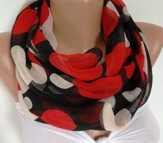 Circle Scarf Infinity Scarf Tube scarf... It made with good quality CHIFFON fabric