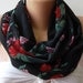 Infinity Scarf Loop Scarf Circle Scarf - It made with good quality CHIFFON fabric....small size infinity