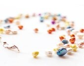 Sterling Silver Pastel Fresh water Pearl Necklace
