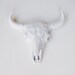 White Faux Taxidermy - The Ludmilla - White Resin Buffalo/Bison Skull Head- White Faux Taxidermy- Chic & Trendy