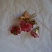 Vintage / Antique Rose Floral Demi Parure made in West Germany 1940's