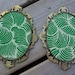 Vintage Pair of Made in Italy Oval Floral Pictures