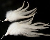 Feather Earrings White Wings of a Heavenly Angel