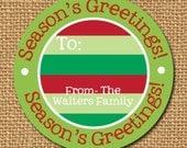 Christmas Stickers, Personalized Holiday Gift Tags, Custom Christmas Stickers, Holiday Labels