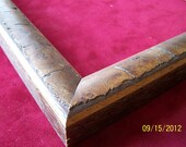 Custom Picture Frame / /  One 8x10 Picture frame / / Warm, natural, genuine burl moulding with the look of time-worn antiques / / OOAK
