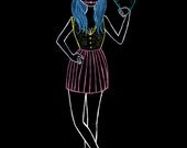 Beauty School Dropout A3 print