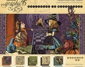 Graphic 45 HALLOWEEN in WONDERLAND Pad -12x12- Brand New- Retired - LAST One