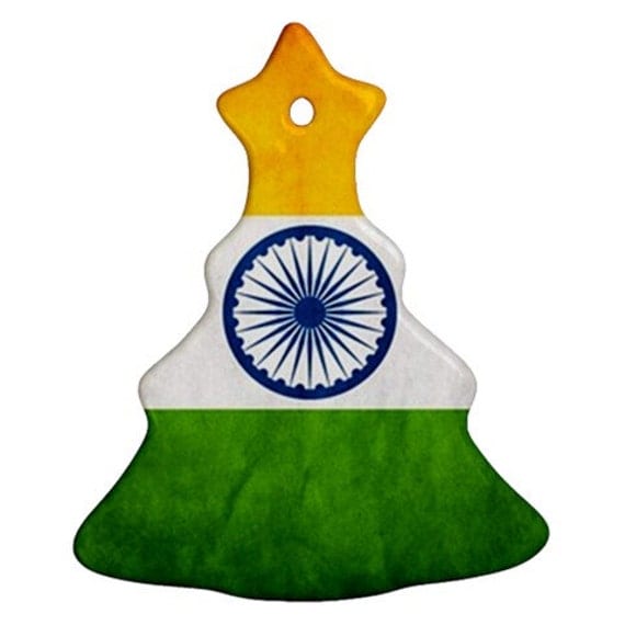 India Flag Christmas Tree India Flag Christmas Tree
