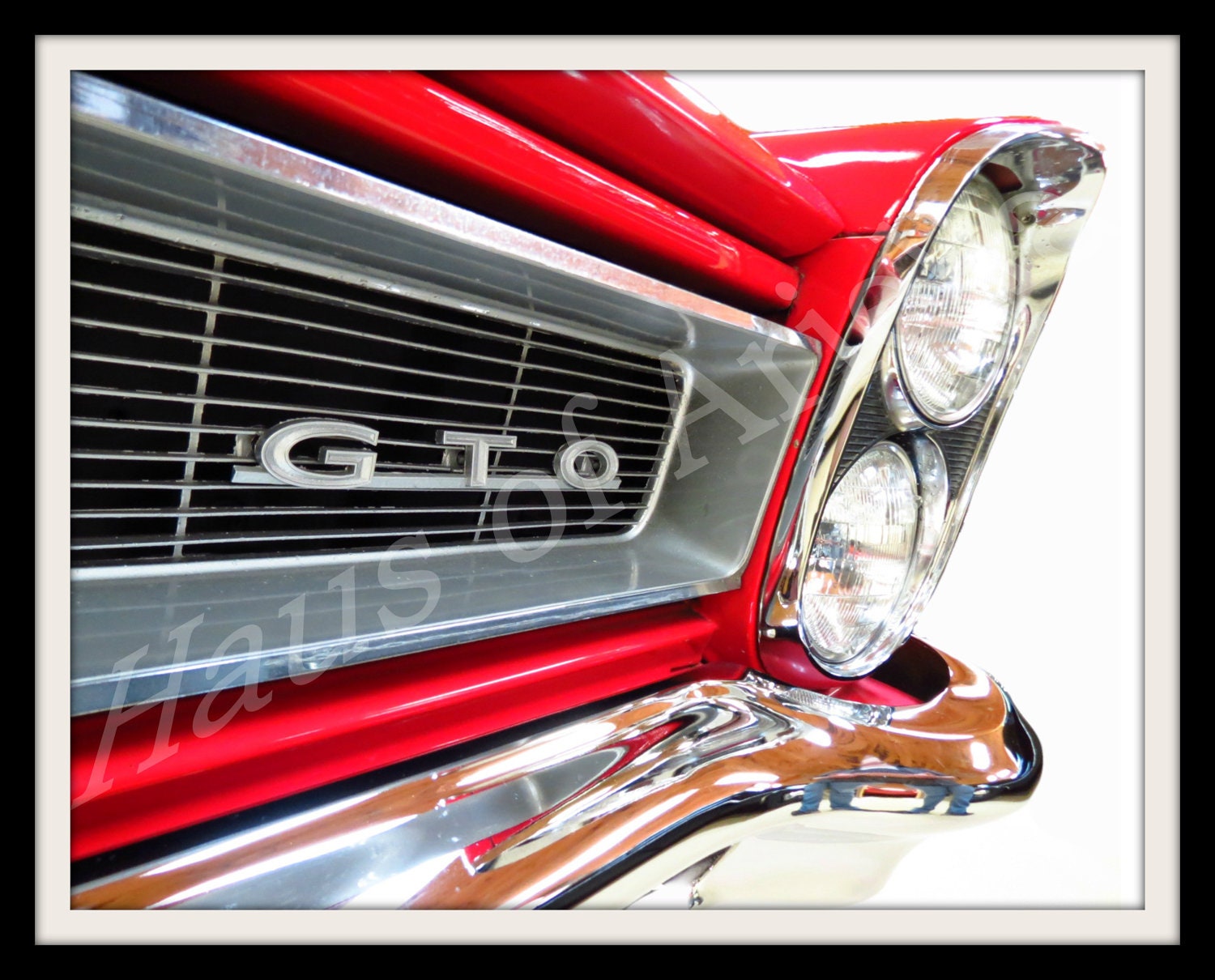 Classic Car Photo, Pontiac GTO Classic Car Photograph Art, 8x10 Print