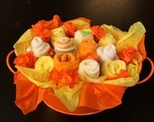Orange Baby Clothes Bouquet