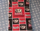 UNIVERSITY of ALABAMA Burp Cloth-Handmade-Black Red-Super Absorbent-Shower Gift-BAMA