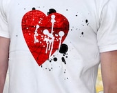 Men's T-Shirt - Graffiti Love One - American Apparel - 17 Colors - Sizes S-M-L-XL-2XL-3XL-4XL - Free Shipping