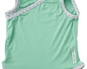 95% Bamboo Japanese Kimono Singlet - Lime Wash