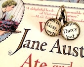 Lizzy and Darcy Antiqued Bronze Book Page Dangling or Post Earrings