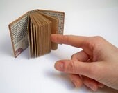 Miniature Leather Book, Steampunk Style