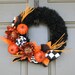 Fall Yarn Wreath/Halloween/Thanksgiving/Fabric Flowers/Pumpkins/Feathers/Sunflowers