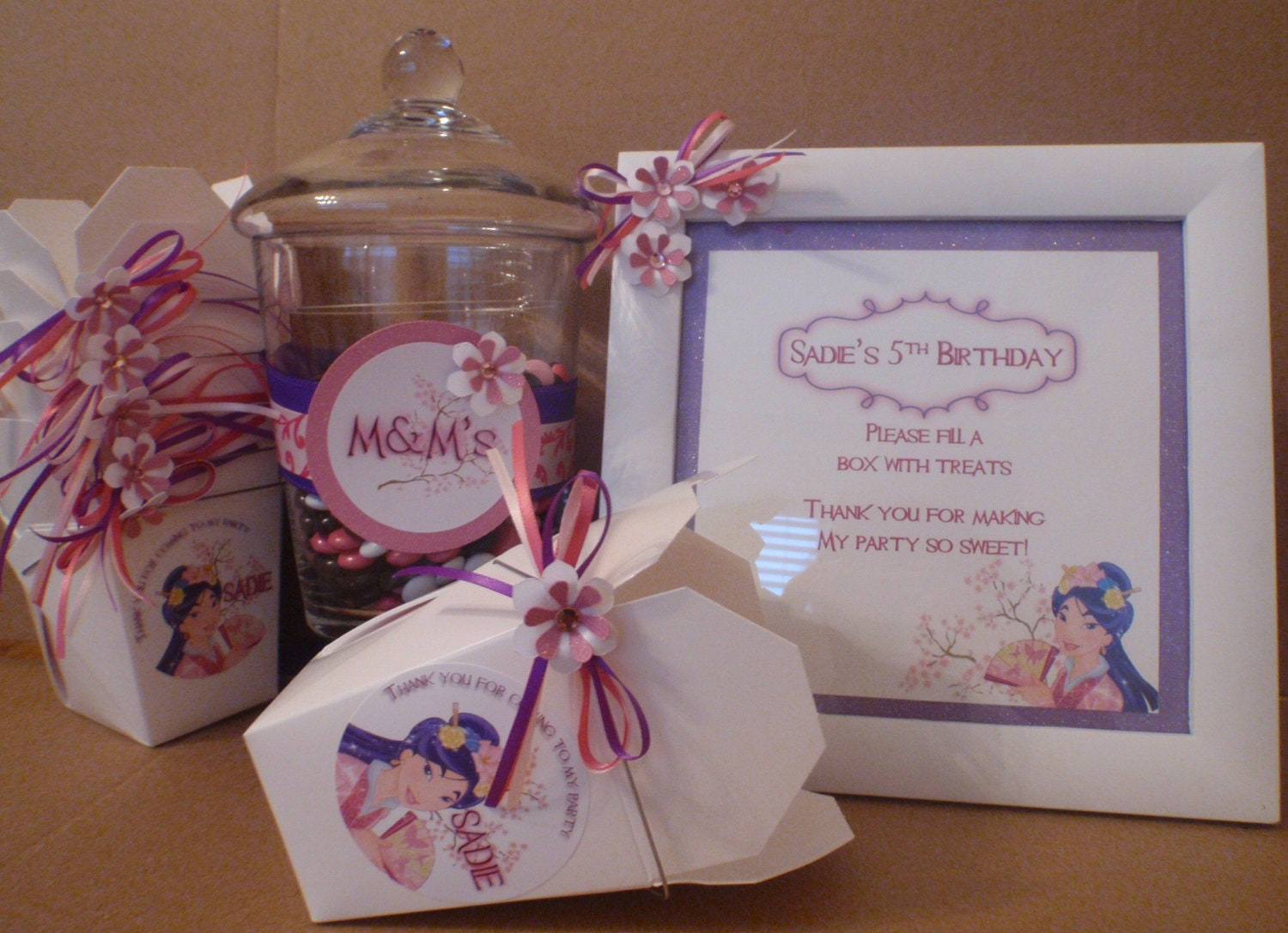Mulan/Asian Themed DIY Candy Buffet Kit