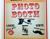 PeRSoNALiZeD 8 x 10 Photo Booth Prop Sign- Vintage Circus Single Sheet Photo Booth Sign with Your Names and Date (Style: CIRCUS PB)