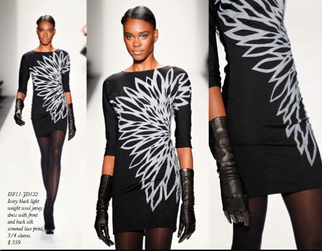 Irina Shabayeva Wool Jersey Printed Dress