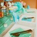 Tiffany Blue Party & Shower DIY Decoration Package (PomPoms, Garlands, Cupcake Deco, etc.)