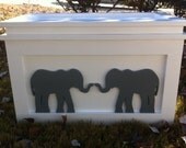Custom Elephant Toy Box,  Elephant Chest,  Elephant Trunk,