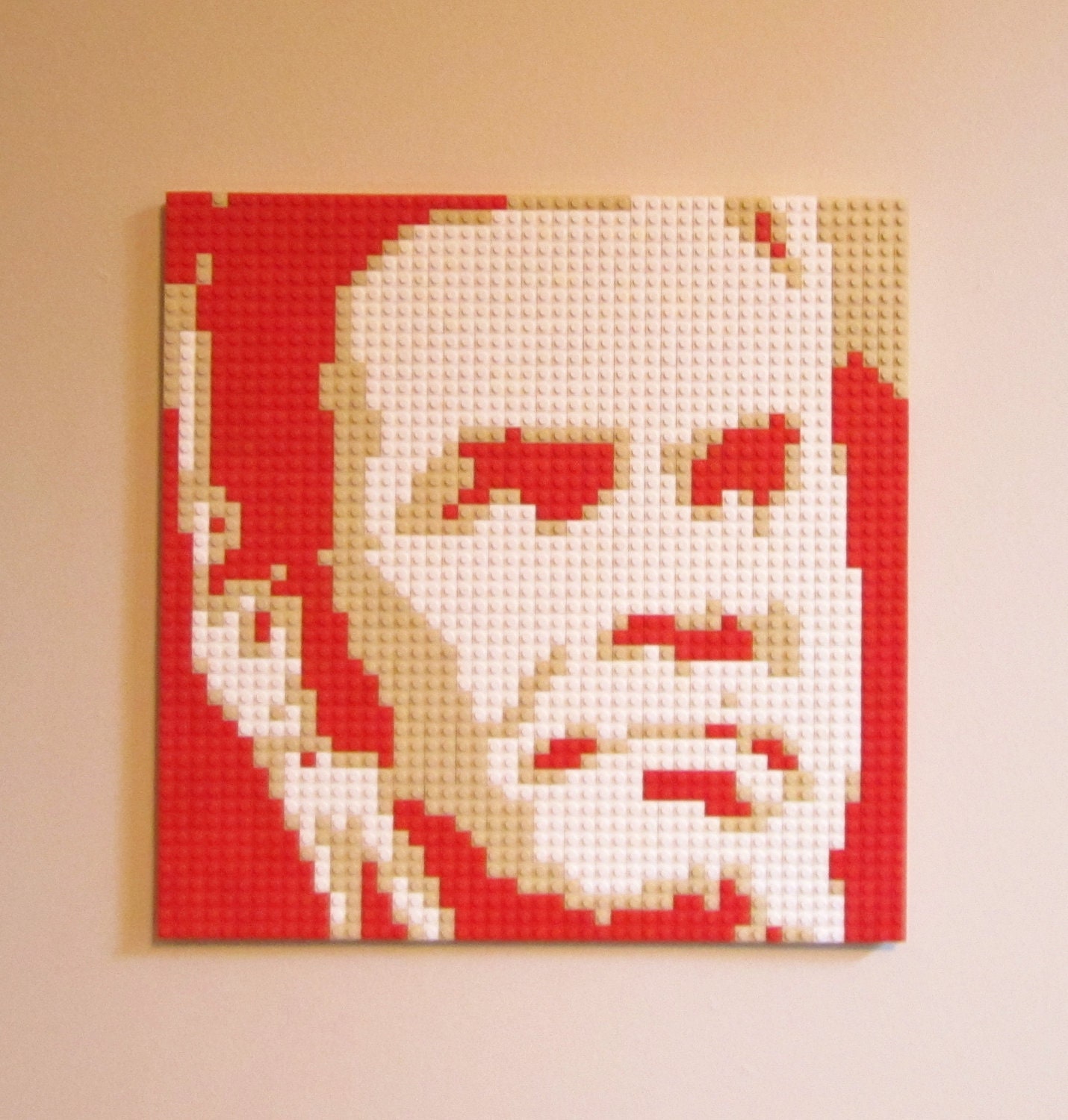 Talladega Nights Ricky Bobby Will Ferrell LEGO Christmas Portrait