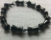 Hematite Bow Tie Bracelet