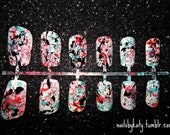 Splatter Painted Nails