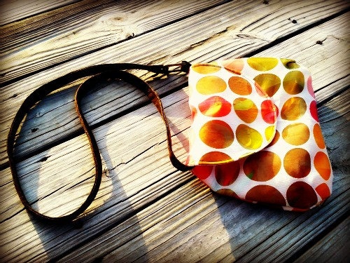 Little polka shoulder purse