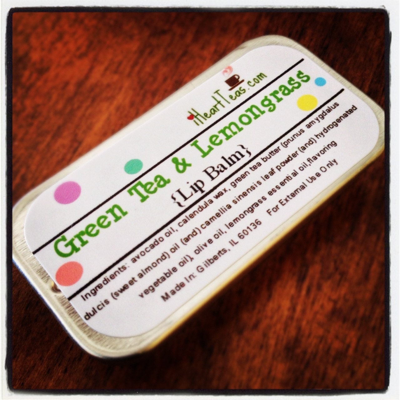 Green Tea & Lemongrass Lip Balm