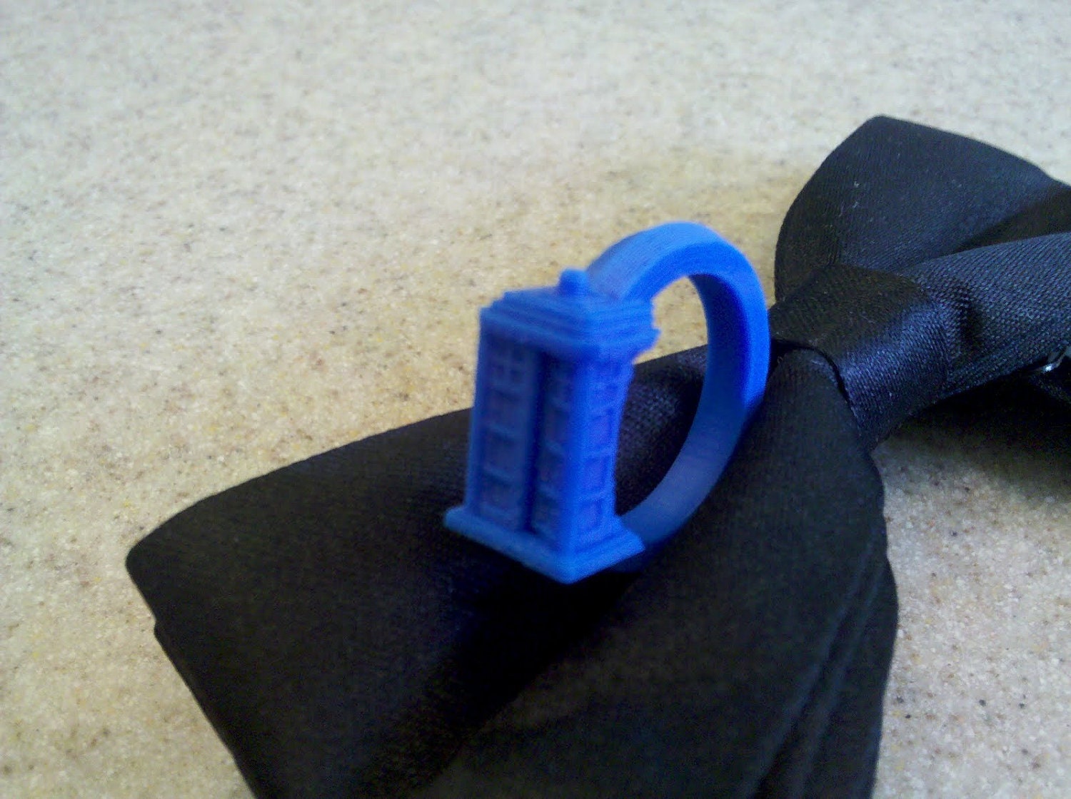 Doctor Who TARDIS ring 3D Printed