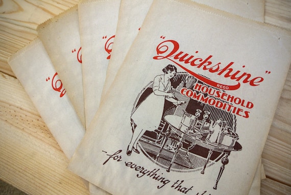 5 Rare Grocery Advertising Bags Genuine Vintage featured image