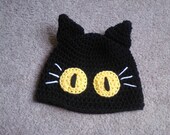Spooky Black Cat Halloween Hat