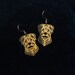 Rottweiler earrings - gold