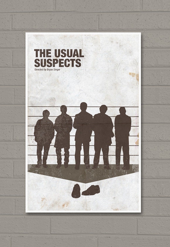 The Usual Suspect Movie Poster Print 11X17