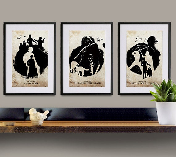 Star Wars Trilogy 11x17 Poster Set