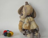 PDF Epattern for 9 inch Vintage Looking Handmade Artist Clown Teddy Elephant plus the pattern for the outfit by Sasha Pokrass