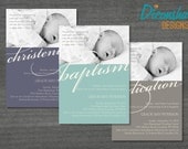 Christian Baby Dedication Christening Photo Invitation