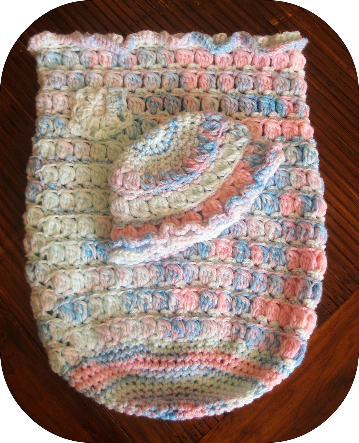 Crochet baby cocoon set, newborn cocoon, handmade, baby girl, baby boy